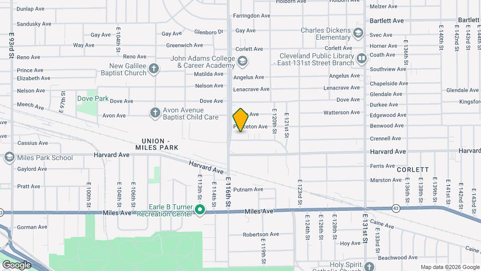 11701 East Blvd Map and Location Details