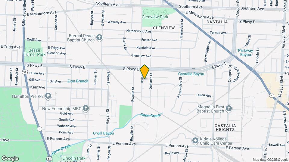 1408 Kyle St Map and Location Details