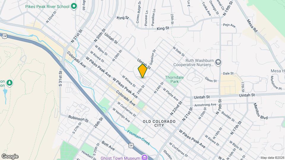 2512 W Bijou St Map and Location Details