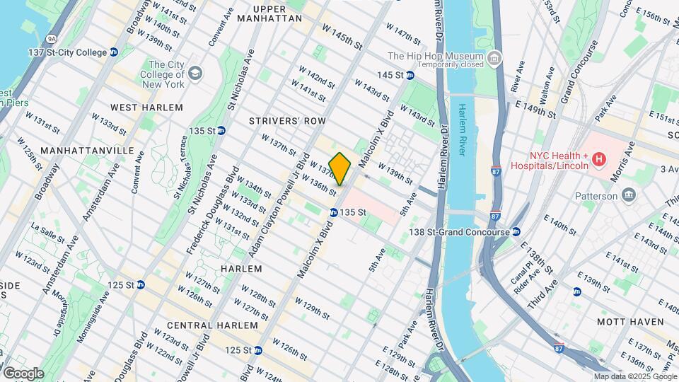 525 Lenox Ave Map and Location Details