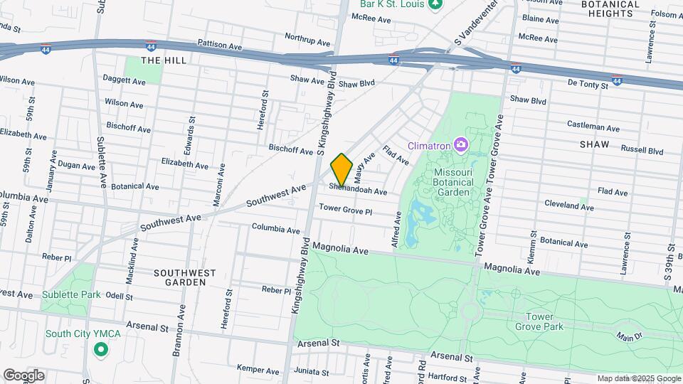 4622 Shenandoah Ave Map and Location Details