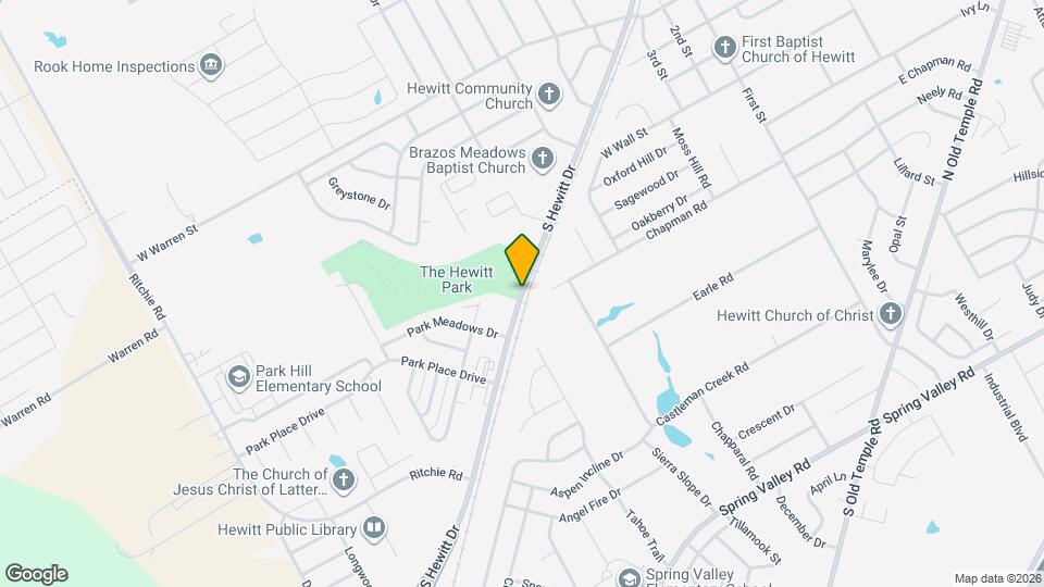 638 Park Place Drive Map and Location Details