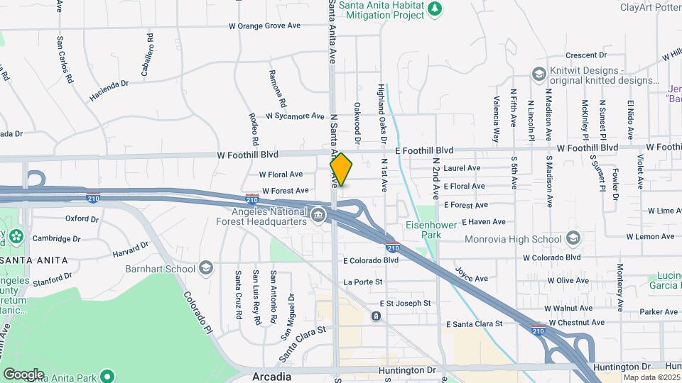 822.5 N Santa Anita Ave Map and Location Details