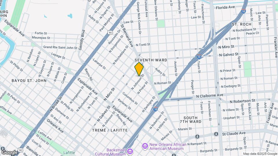 1629 N Johnson St Map and Location Details