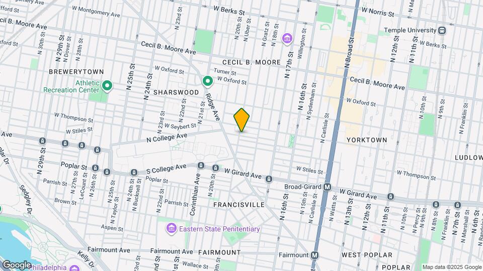 1321 N 19th St, Unit C Map and Location Details