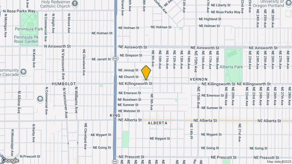 837 NE Killingsworth St Map and Location Details