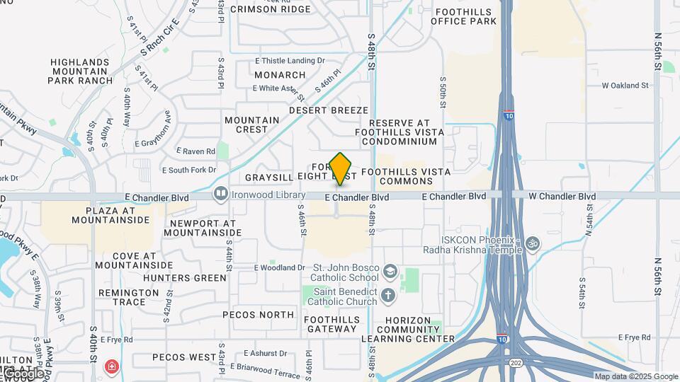 15461 S 47th Pl Map and Location Details