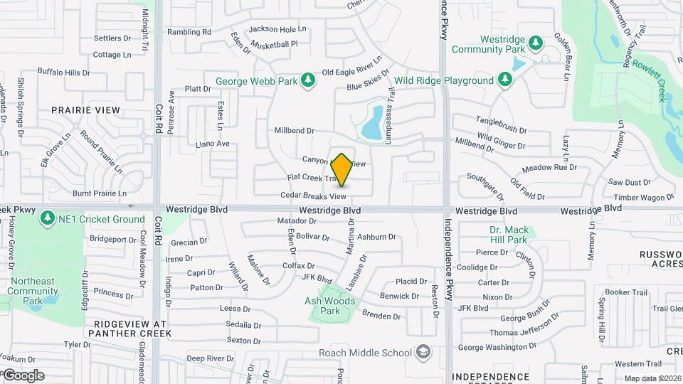 10312 Cedar Breaks View Map and Location Details
