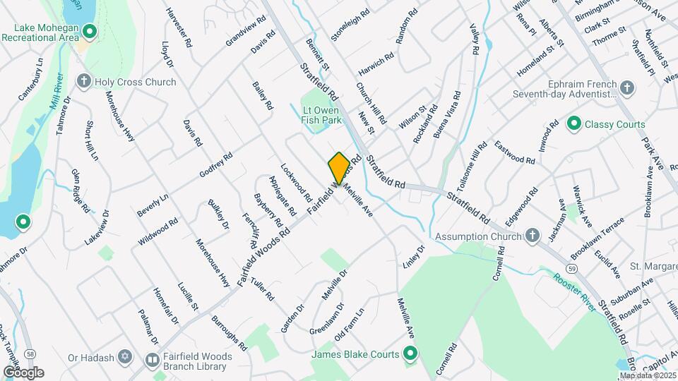 255 Fairfield Woods Rd Map and Location Details