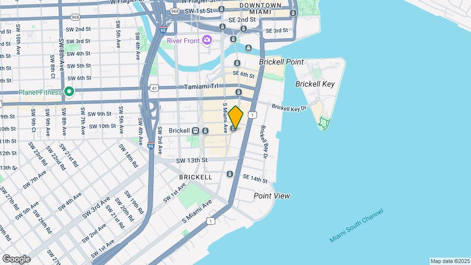 1050 Brickell Ave, Unit 3320 Mapa y Detalles de la Ubicación