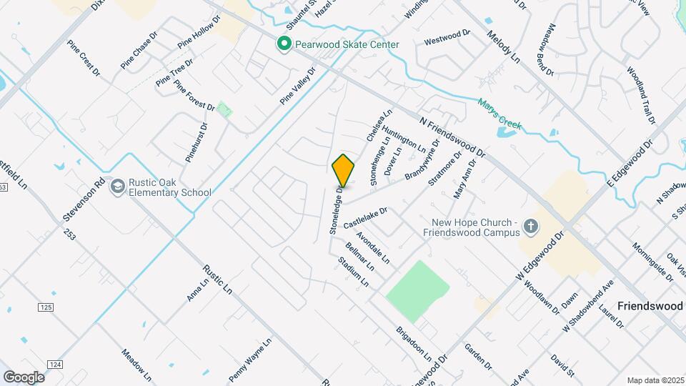 505 Stoneledge Dr Map and Location Details