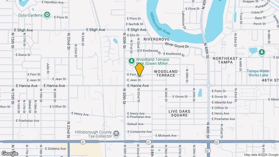 3202 E Jean St Map and Location Details