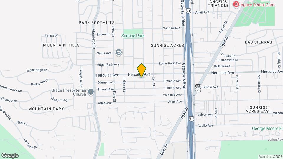 3827 Olympic Ave Map and Location Details