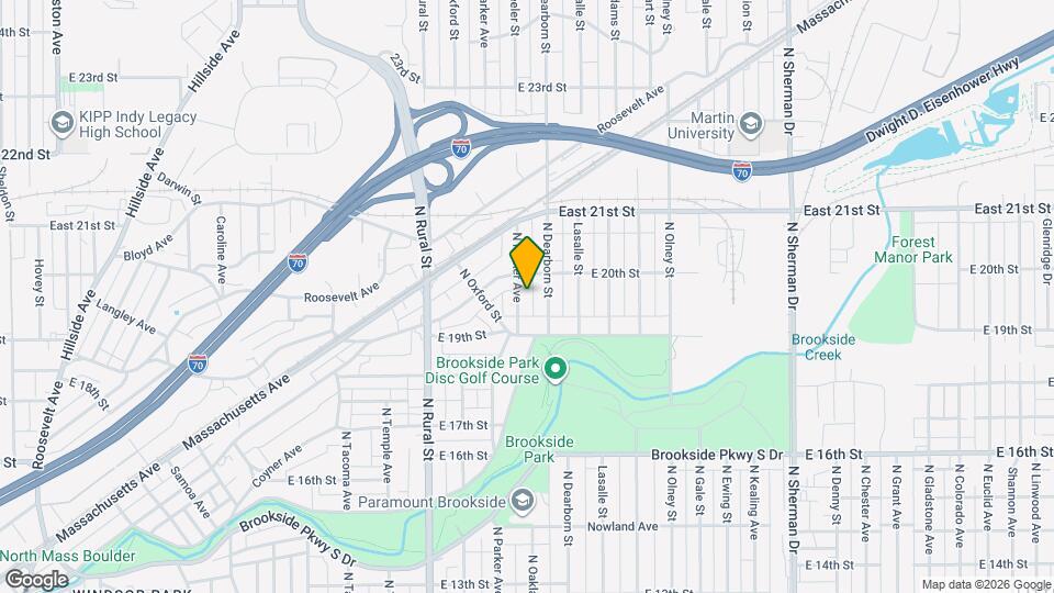 1937 N Parker Ave Mapa y Detalles de la Ubicación