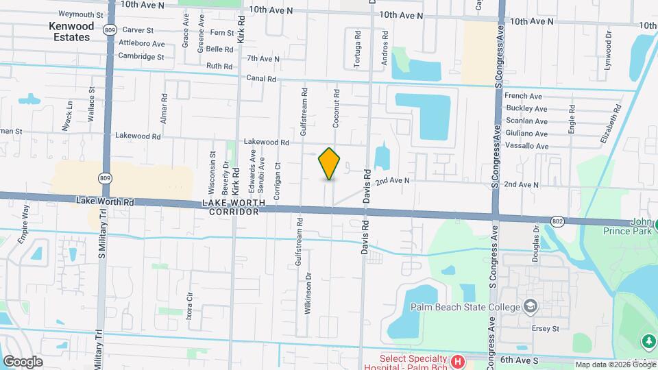 3907 Coconut Rd Map and Location Details