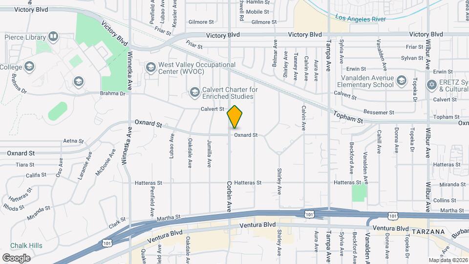 19647 Oxnard St Map and Location Details