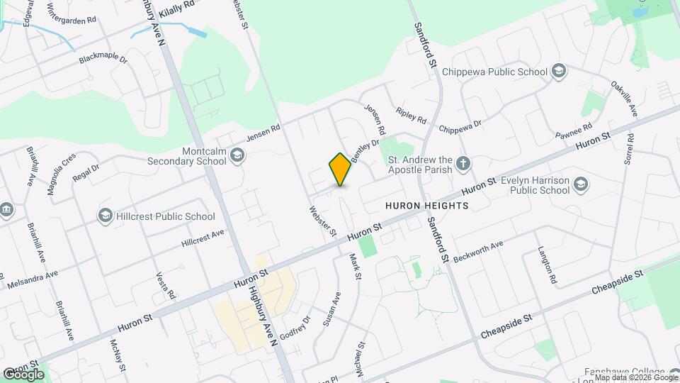 1275 Bentley Dr Map and Location Details