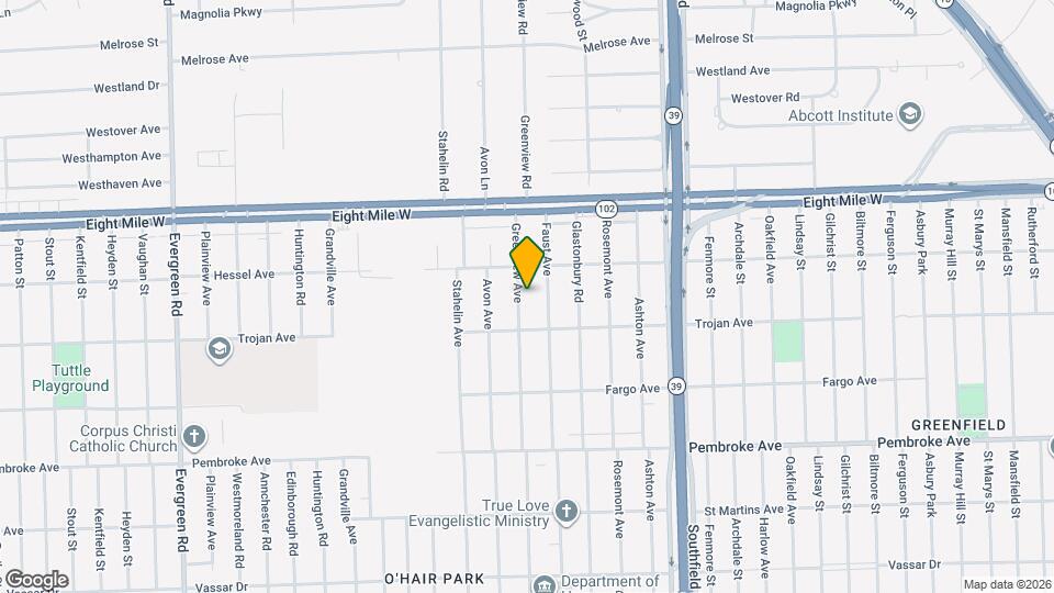 20260 Greenview Ave Mapa y Detalles de la Ubicación