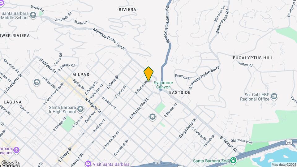 1312 E Gutierrez St Map and Location Details