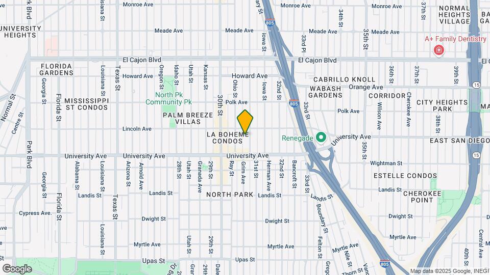 3958 Illinois St Mapa y Detalles de la Ubicación