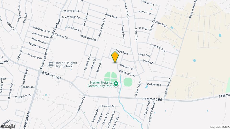 1430 Shoshoni Trail Map and Location Details