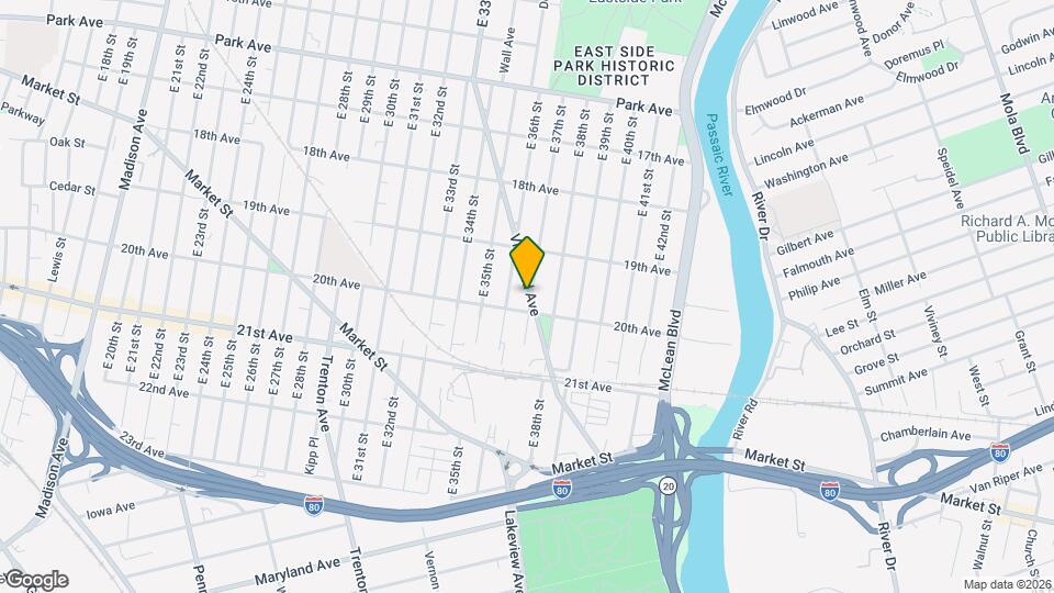 176 Vreeland Ave Mapa y Detalles de la Ubicación