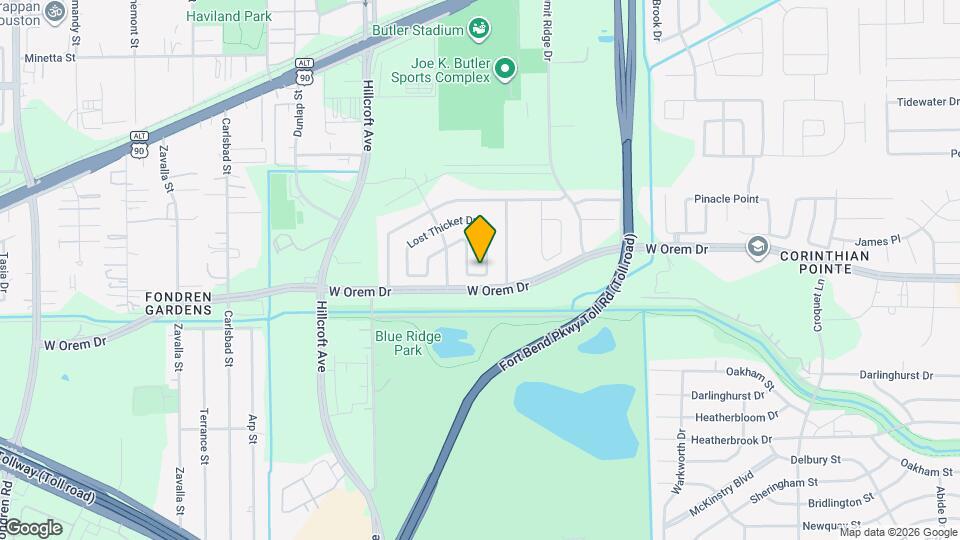 13726 Rocky Bluff Dr Map and Location Details