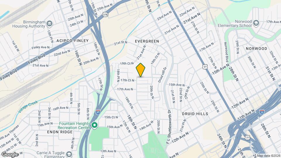 1909 16th Ave N Map and Location Details