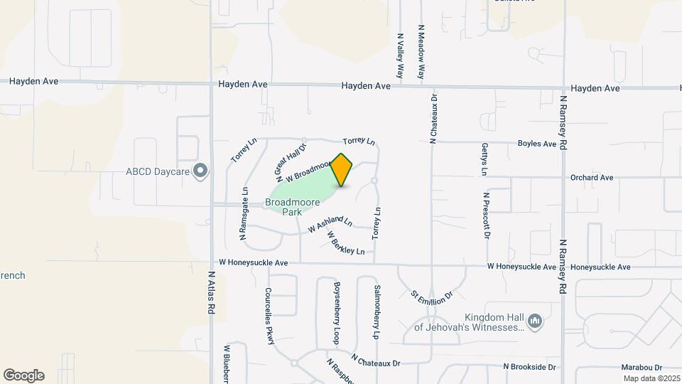 2598 W Broadmoore Dr Map and Location Details