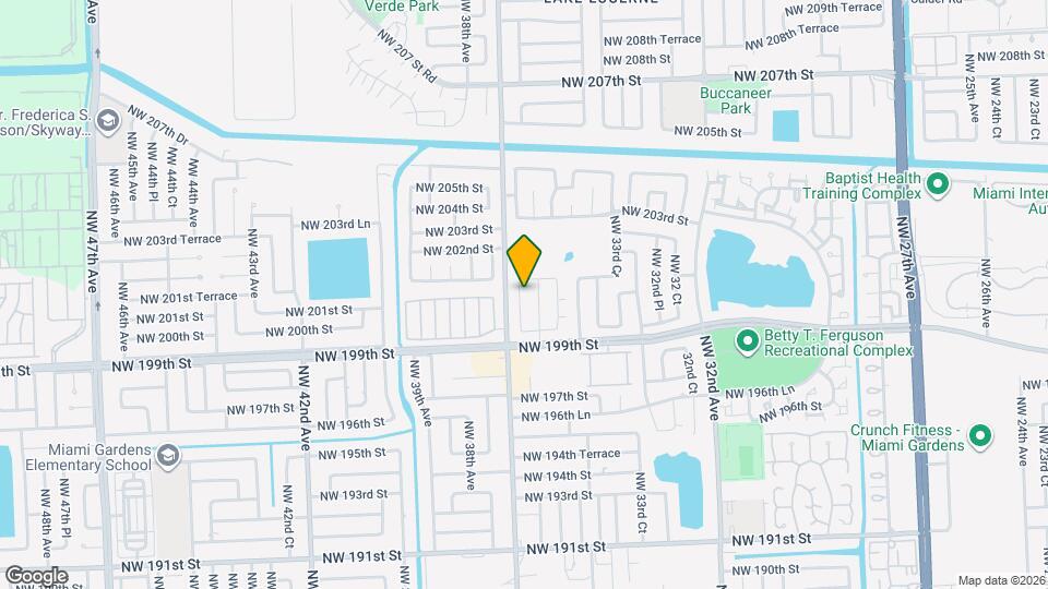 20119 NW 36th Ct Map and Location Details