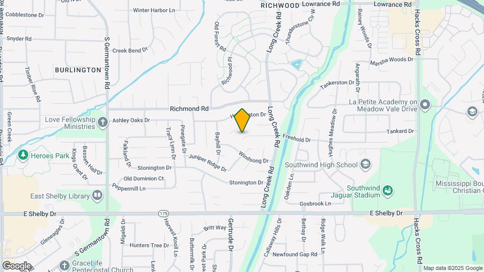 7562 Sandy Brook Cv Mapa y Detalles de la Ubicación