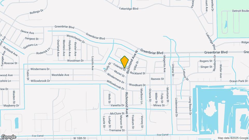 418 Yolanda St Mapa y Detalles de la Ubicación