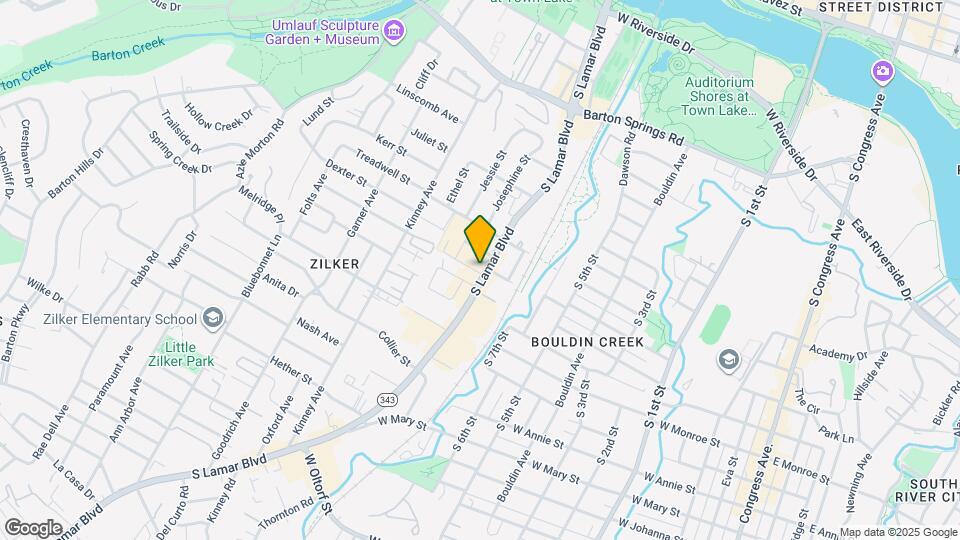 1102 S Lamar Blvd Map and Location Details