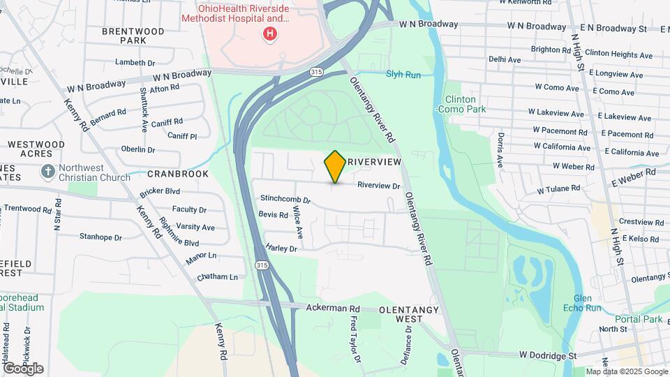 639 Riverview Dr-Unit -1 bedroom Map and Location Details