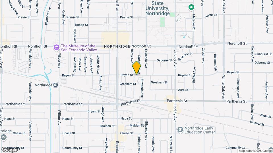 8828 Darby Ave Map and Location Details