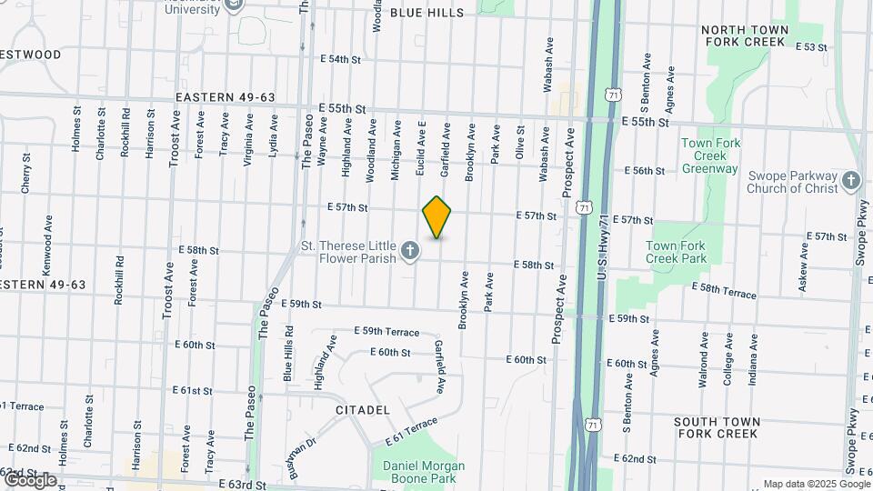 5730 Garfield Ave Mapa y Detalles de la Ubicación