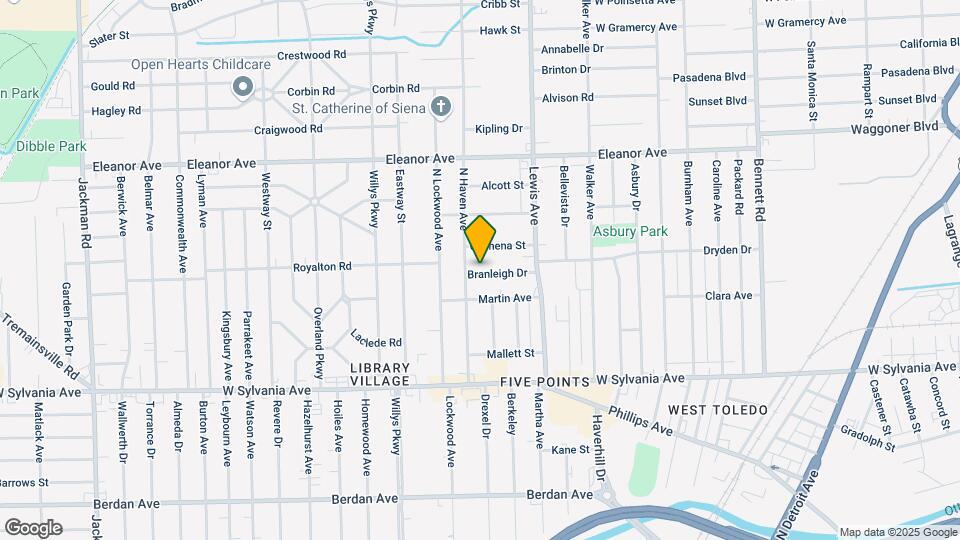 1118 Branleigh Dr Map and Location Details