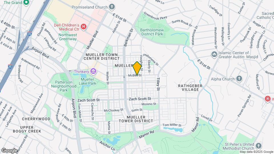 2401 McBee St Map and Location Details