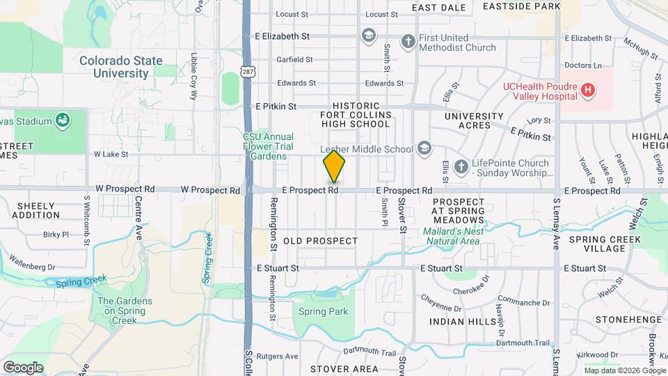 1536 Peterson St Map and Location Details