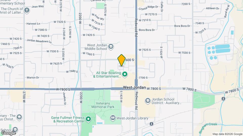 1813 W 7600 S Map and Location Details