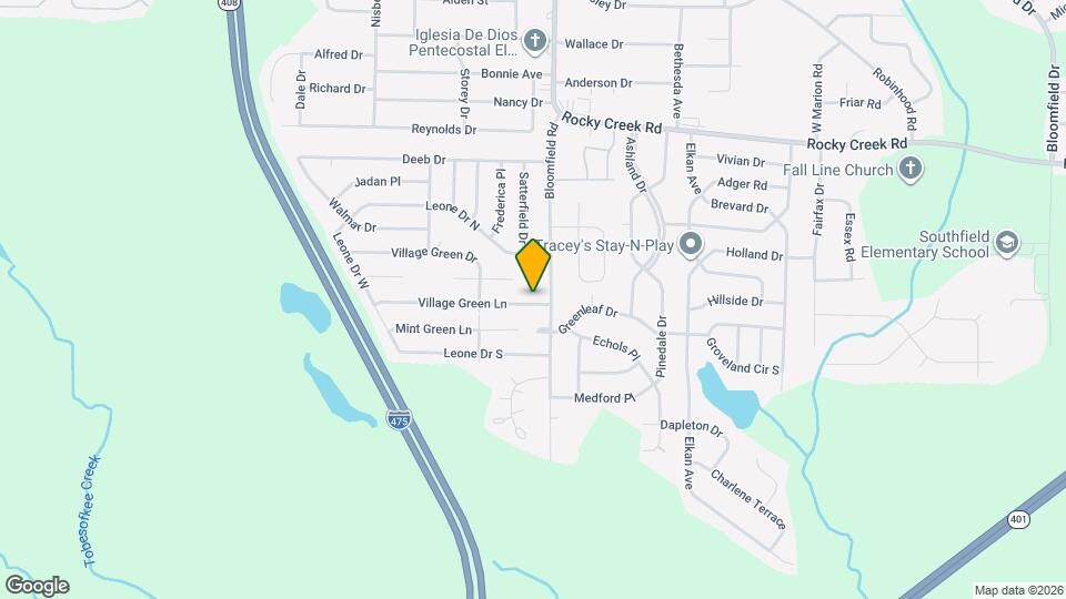 2621 Village Green Ln Map and Location Details