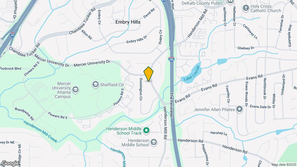 3032 Henderson Mill Rd Map and Location Details