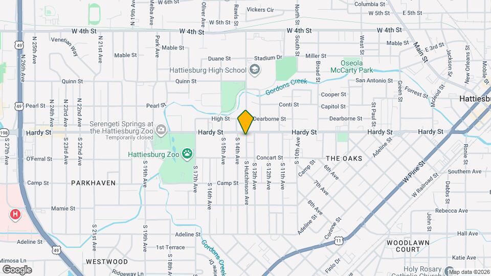 1302 Hardy St, Unit A Mapa y Detalles de la Ubicación