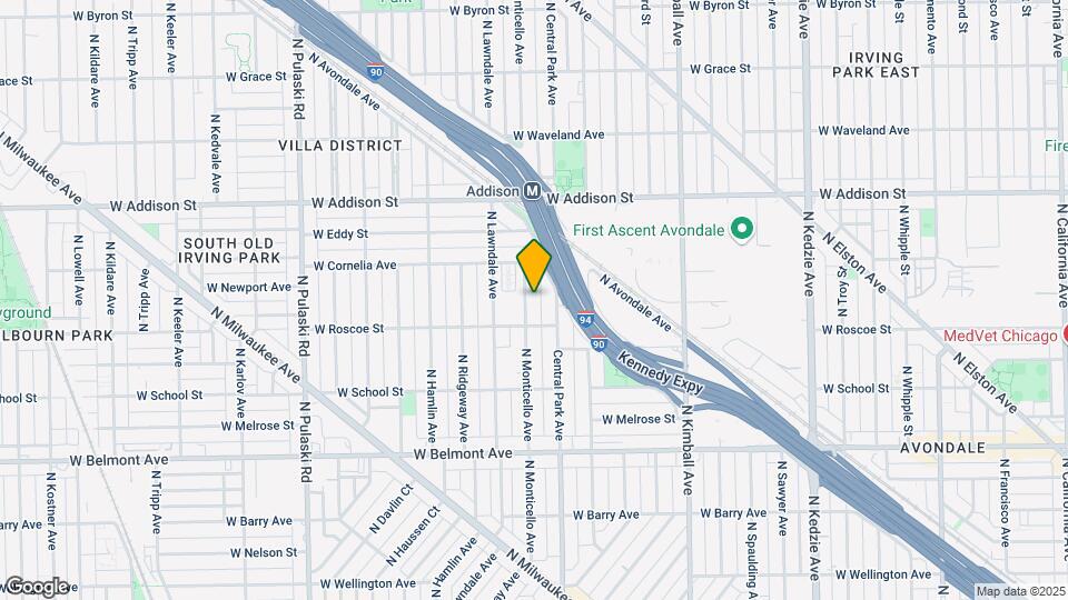 3425 N Monticello Ave, Unit G Map and Location Details