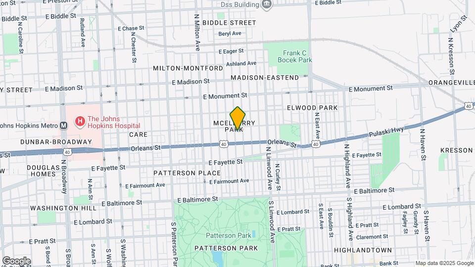 429 N Lakewood Ave Map and Location Details