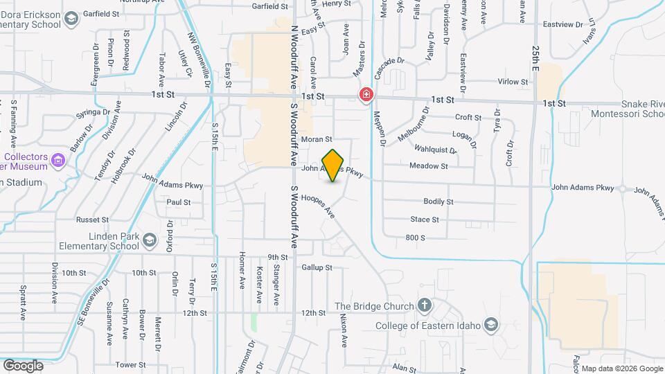 639 Hoopes Ave Map and Location Details