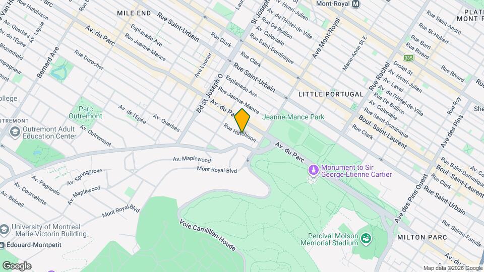 4574 Hutchison Rue Map and Location Details