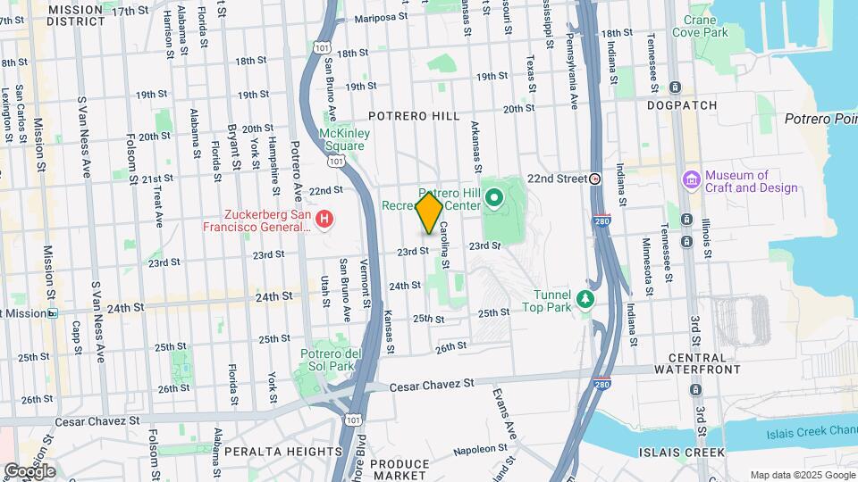 1171 De Haro St Map and Location Details