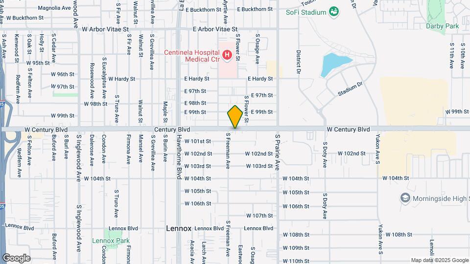 4126 W Century Blvd Map and Location Details