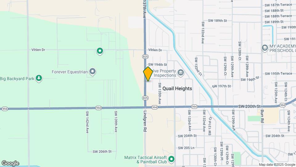 19631 SW 137th Ave Mapa y Detalles de la Ubicación